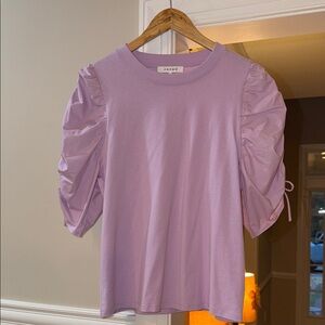 Frame Denim Lavender Short Sleeve Top